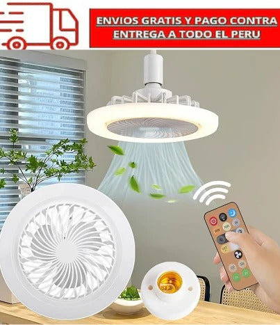 "¿QUIERES UN AMBIENTE FRESCO Y BUENA ILUMINACIÓN MIENTRAS ESTÁS EN CASA O TRABAJAS? 🌬️💡 ¡ESTE FOCO VENTILADOR ES PARA TI! 🔥❄️"